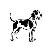 Coonhound Tracker dog vector