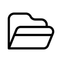 Folder Open Icon Symbol Design Illustration vector