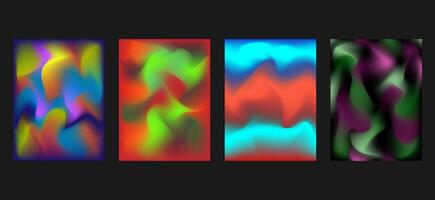 Abstract fluid blurred colorful background. modern illustration Fluid gradient mesh. Abstract wavy background. Liquid vibrant color flow. Template for posters, ad banners, brochures, flyers, covers, vector