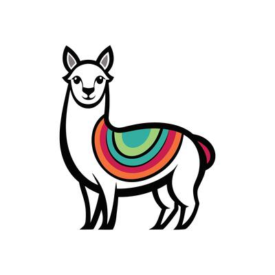 Minimalist Alpaca Art Vectors,