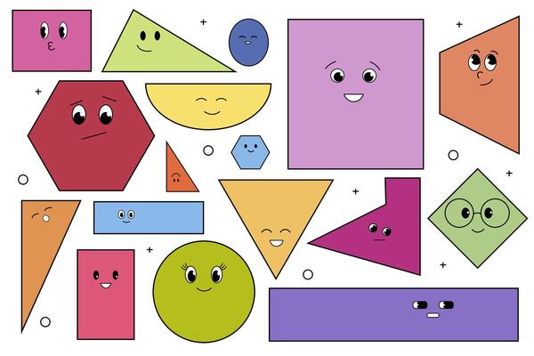Basic geometric shapes set