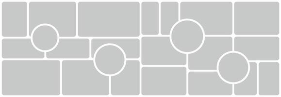 page grid layout abstract photo frames vector