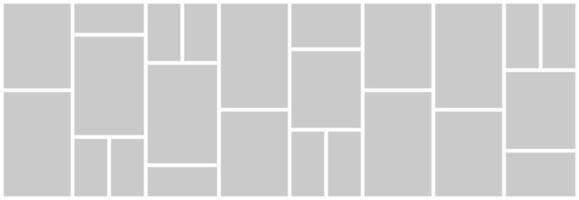 grid layout abstract photo frames template vector
