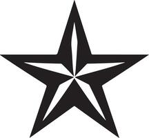 Artistic Star Silhouette Image for Graphics vector
