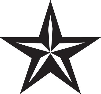 Artistic Star Silhouette Image for Graphics
