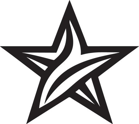 Star Silhouette Image for Commercial Use