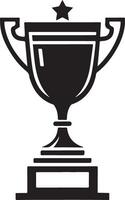 Unique Trophy Cup Silhouettes for Creative Designs vector