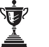 Customizable Trophy Cup Silhouette for Branding Projects vector
