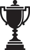 High Resolution Trophy Cup Silhouettes for Print Use vector