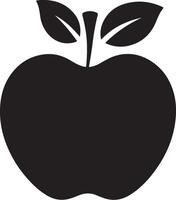 Best Collection of Apple Silhouette Images for Designers vector