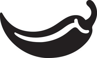 Silhouette chili pepper vegetable icon vector