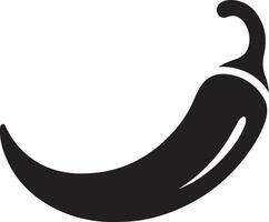 Silhouette Chilli Stock Illustration vector