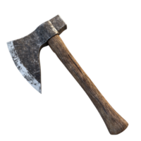 Realistic Axe on Transparent Background. png