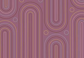 Abstract background with circles and spirals,lines on a pink background.Red, yellow, pink and blue colors. illustration in flat style. vector