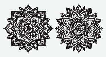 Unique Floral Mandala Patterns for Beautiful Religious Event Invitations vector