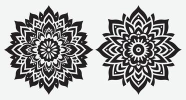 Artistic Floral Mandala Patterns for Memorable Wedding Invitations vector
