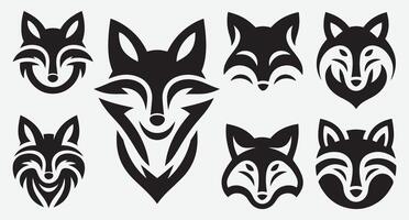 Eye Catching Fox Head Line Art for Creative Projects vector
