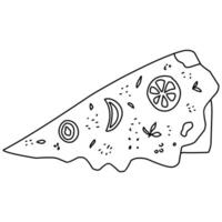 Pizza Illustration on a white background vector