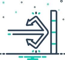 Mix icon for obstacle vector