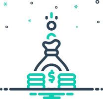 Mix icon for saving vector