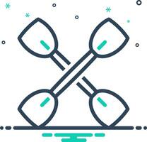 Mix icon for paddle vector