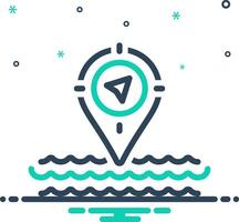 Mix icon for navigation vector