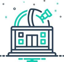 Mix icon for abservatory vector