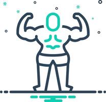 Mix icon for fitness vector
