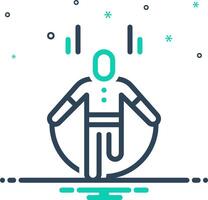 Mix icon for jumping rope vector