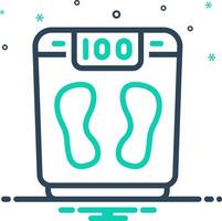 Mix icon for body scale vector