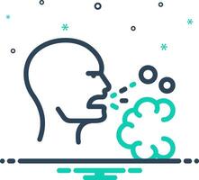 Mix icon for dust vector