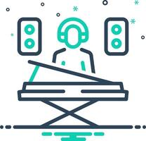 Mix icon for music composer vector