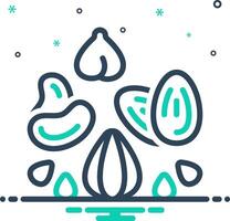 Mix icon for nuts vector