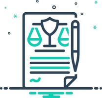 Mix icon for first amendment vector