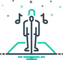 Mix icon for singing vector