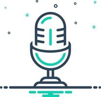 Mix icon for microphone vector
