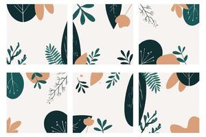 Boost your brand image with our minimalist botanical background, designed to exude sophistication and creativity. vector