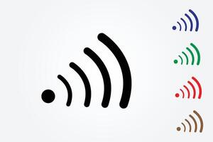 WIFI network icon for business and home on white background vector