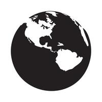 Earth Globe Realistic Illustration Stock Illustration isolated on white background vector