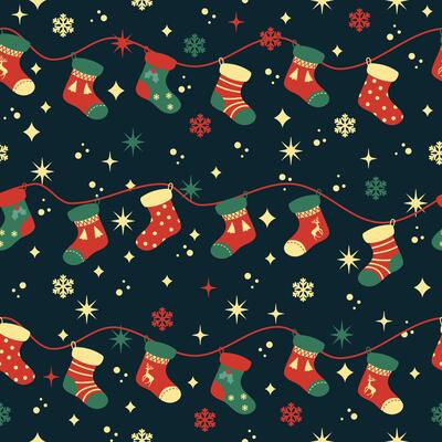 hanging christmas socks ornament pattern