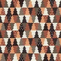 abstract pine tree geometric pattern vector