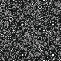 abstract line circle monochrome pattern vector
