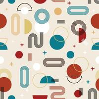 abstract memphis shape geometric pattern vector