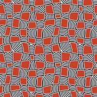 abstract wavy grid line pattern vector