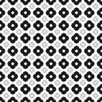 abstract geometric floral monochrome pattern vector