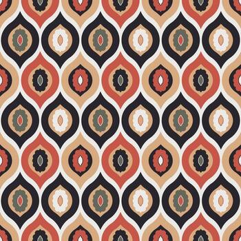 resumen geométrico curva retro modelo vector