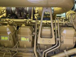 Closeup of a Powerful Engine photo
