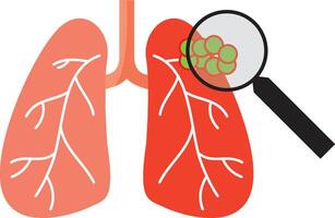 detecting pain in the lungs logo for medical and health service and consult vector
