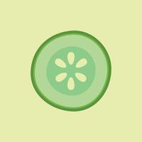 Cucumber slice icon. Cucumber . vector