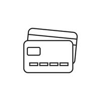 Atm card design in modern style, card for online payments and cash withdrawal vector